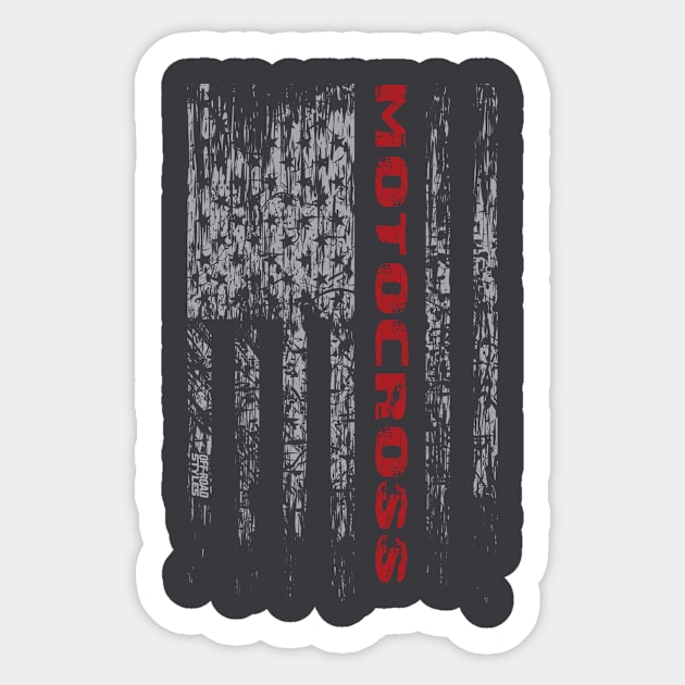MOTOCROSS FLAG Sticker by OffRoadStyles